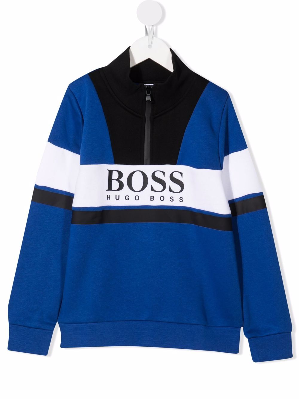 фото Boss kidswear джемпер на молнии с логотипом