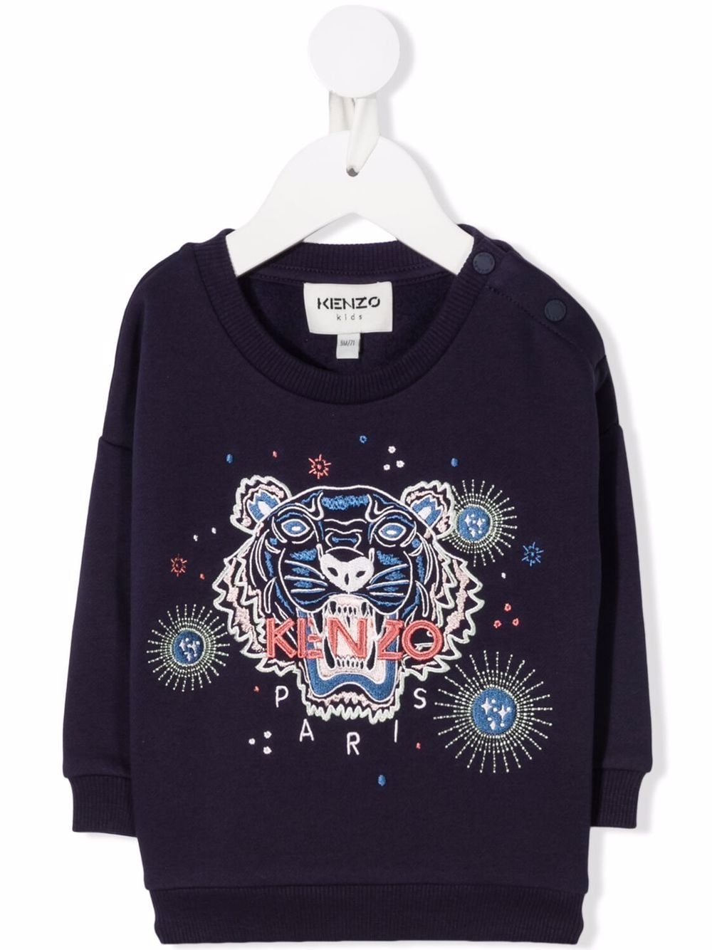 Image 1 of Kenzo Kids Tiger-print crew neck sweatshirt