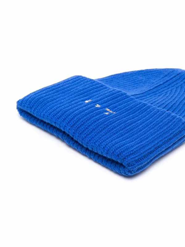 off white beanie blue