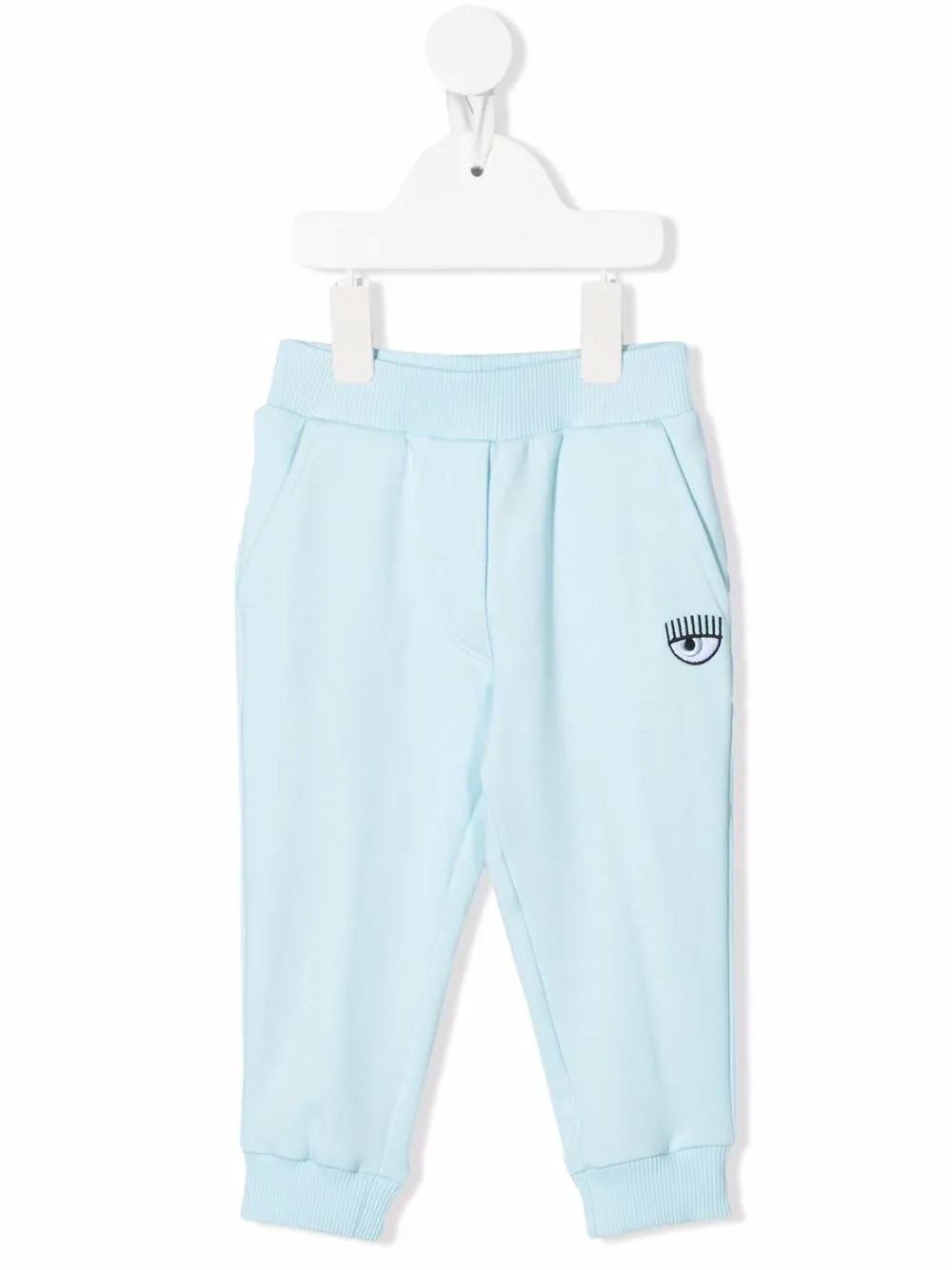 Chiara Ferragni Kids спортивные брюки с вышитым логотипом