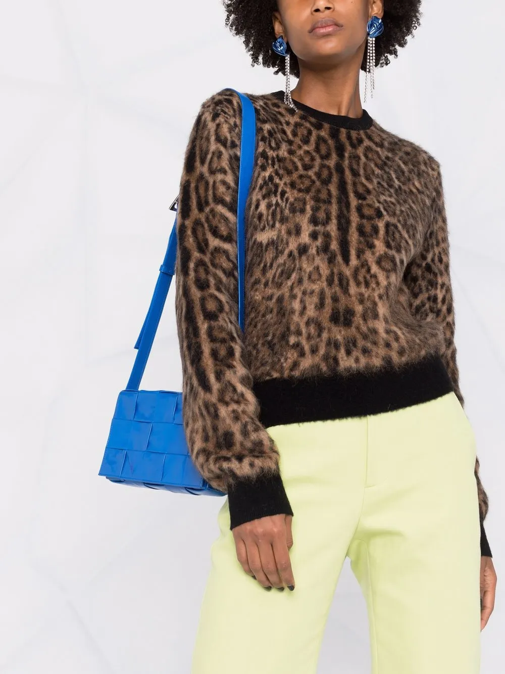 фото Dolce & gabbana фактурная толстовка с леопардовым принтом