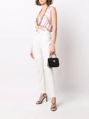 ♦VERSACE♦キルティングレザーミニショルダーバッグ Kleio キルティング ショルダーバッグ ブラック,ゴールド