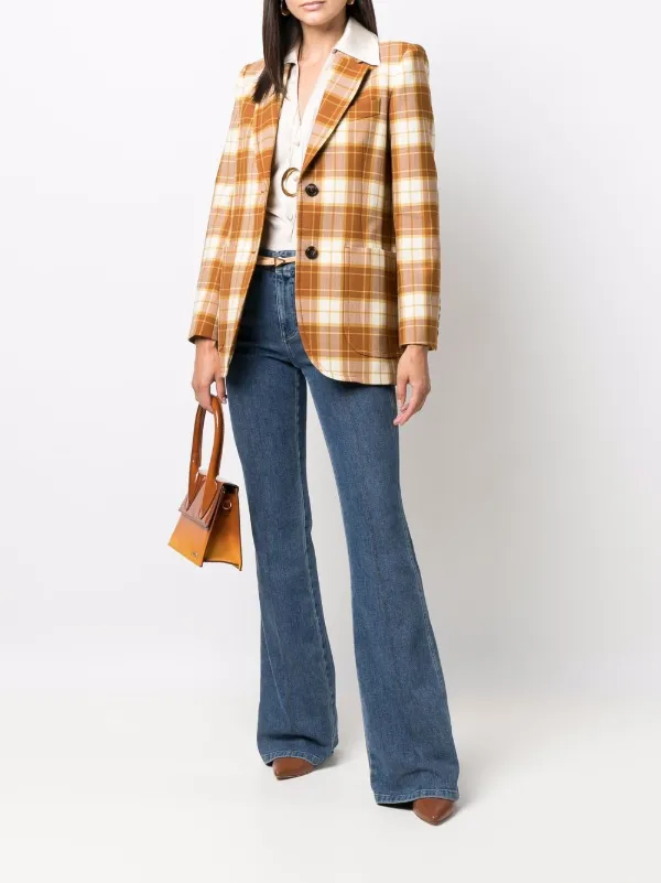 warehouse check blazer