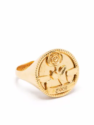 Ernest W. Baker Rose Signet Ring - Farfetch