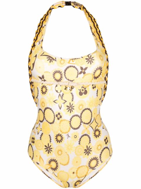 Louis Vuitton 2004 pre-owned floral print swimsuit
