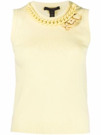 Louis Vuitton pre-owned icon charms knitted top, RvceShops Revival