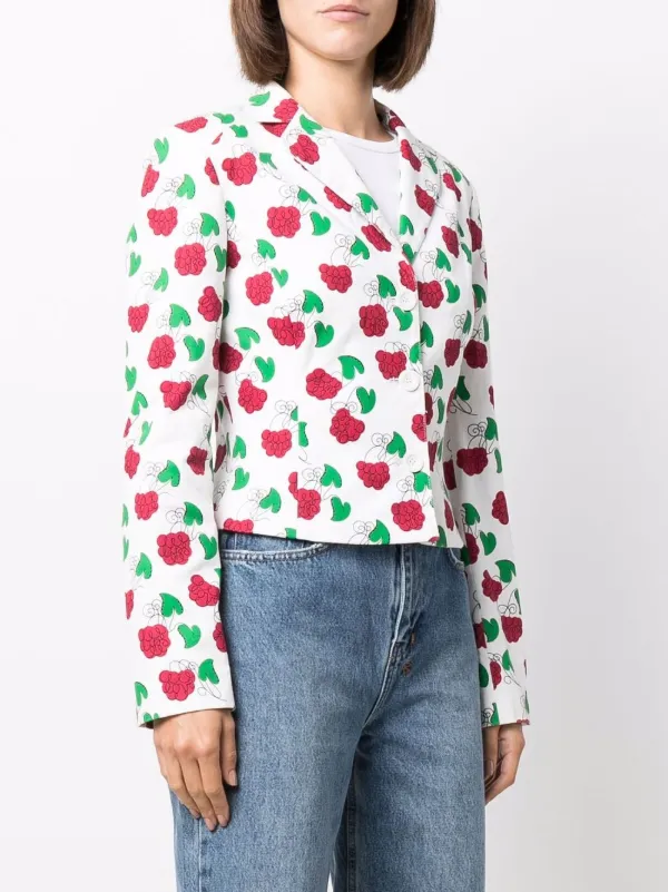 アウターその他 MOSCHINO COUTURE Woman Blazer Multicolor 05030551 1888 Moschino Rainbow Striped Jacket