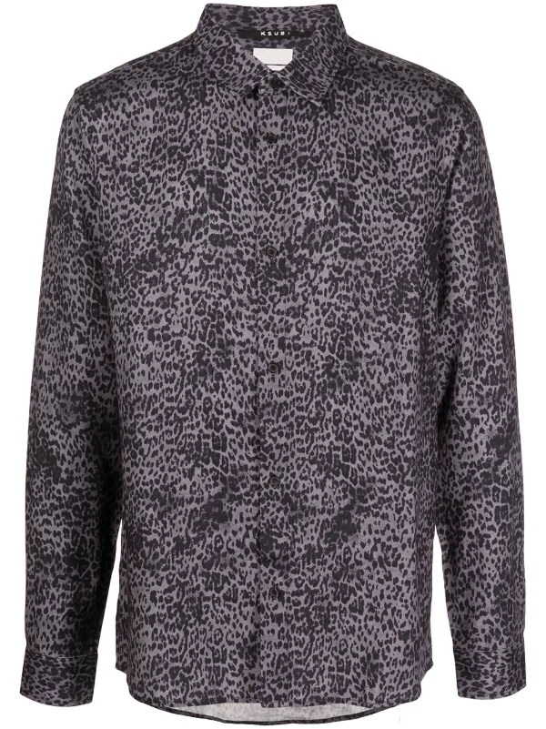 Ksubi leopard-print button-up shirt 