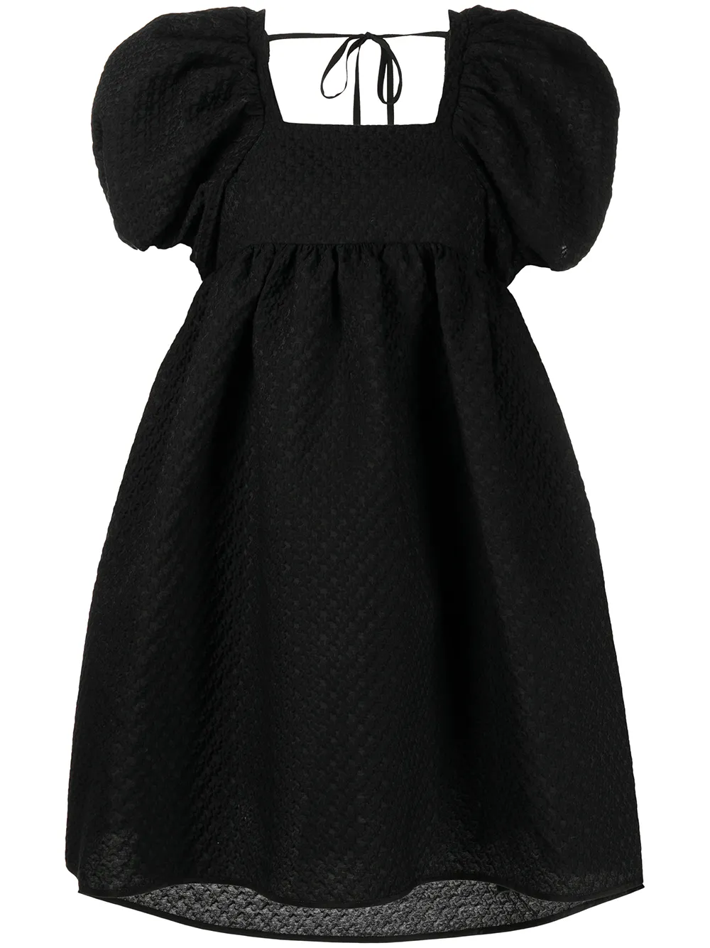 

Cecilie Bahnsen Tilde puff-sleeve midi dress - Black