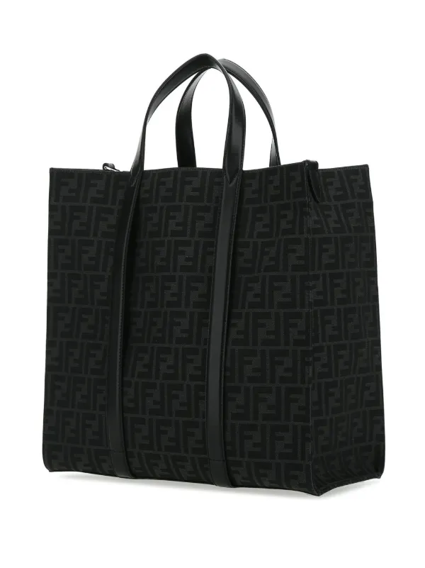 FENDI FF monogram Tote Bag Black FARFETCH IE