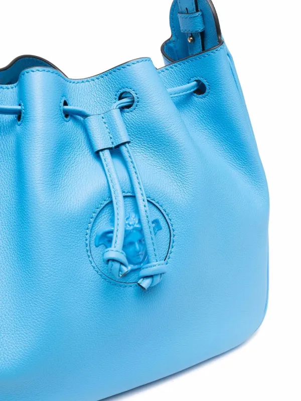 light blue bucket bolsa