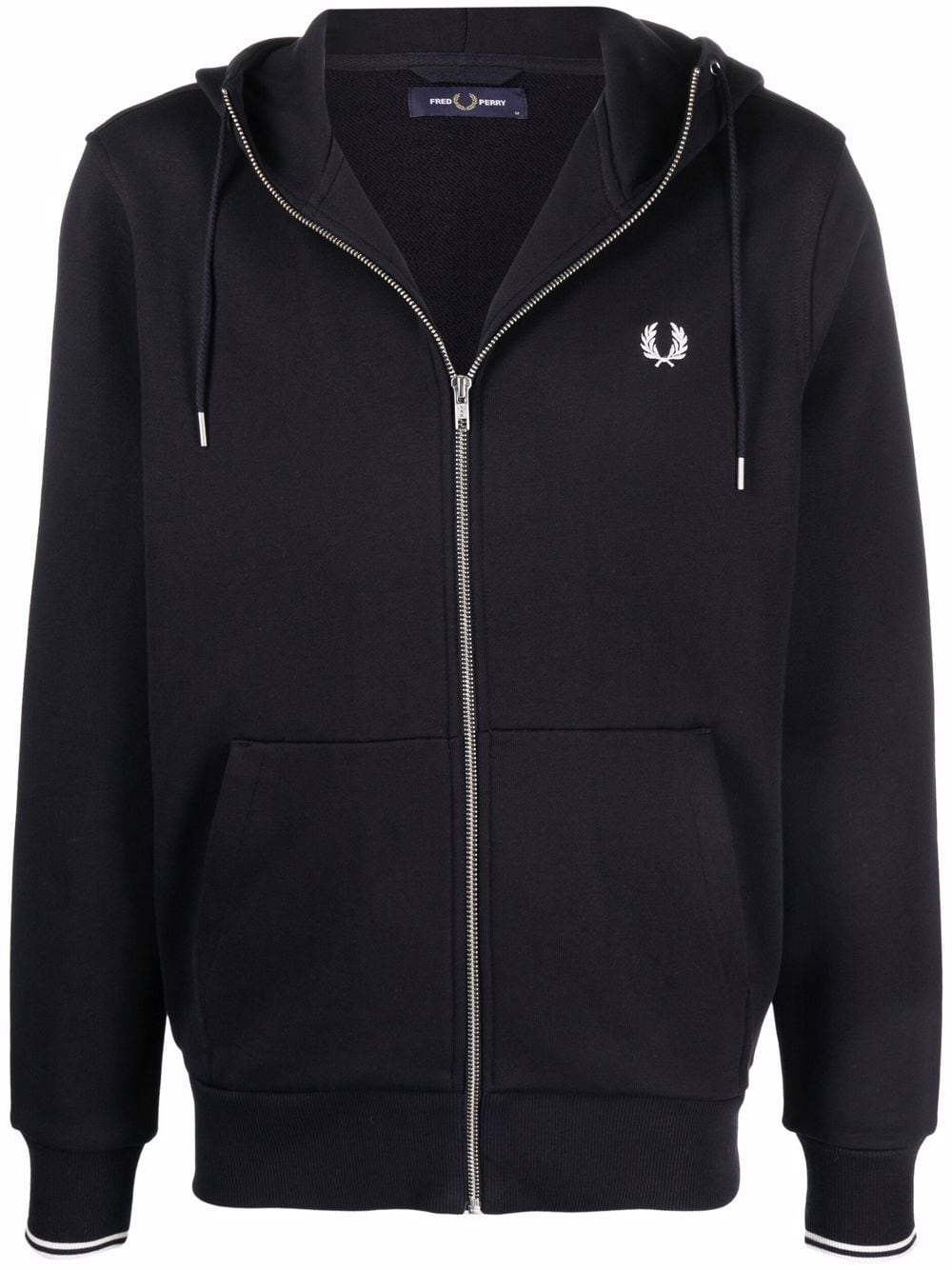 Image 1 of Fred Perry embroidered logo hoodie