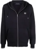 Fred Perry logo-embroidered hoodie - Blue