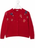 Il Gufo embroidered-mushroom cardigan