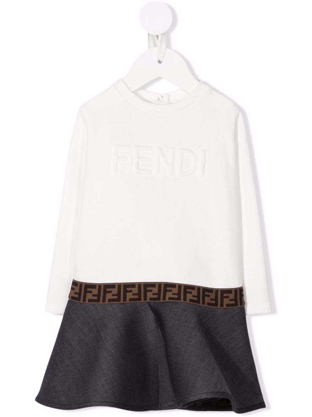 фото Fendi kids платье с логотипом