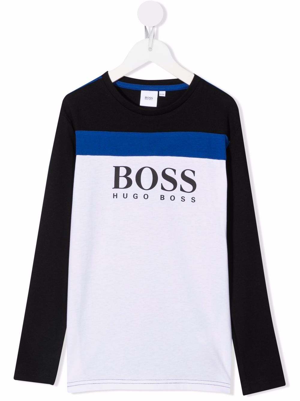 

BOSS Kidswear top con logo estampado en el pecho - Negro