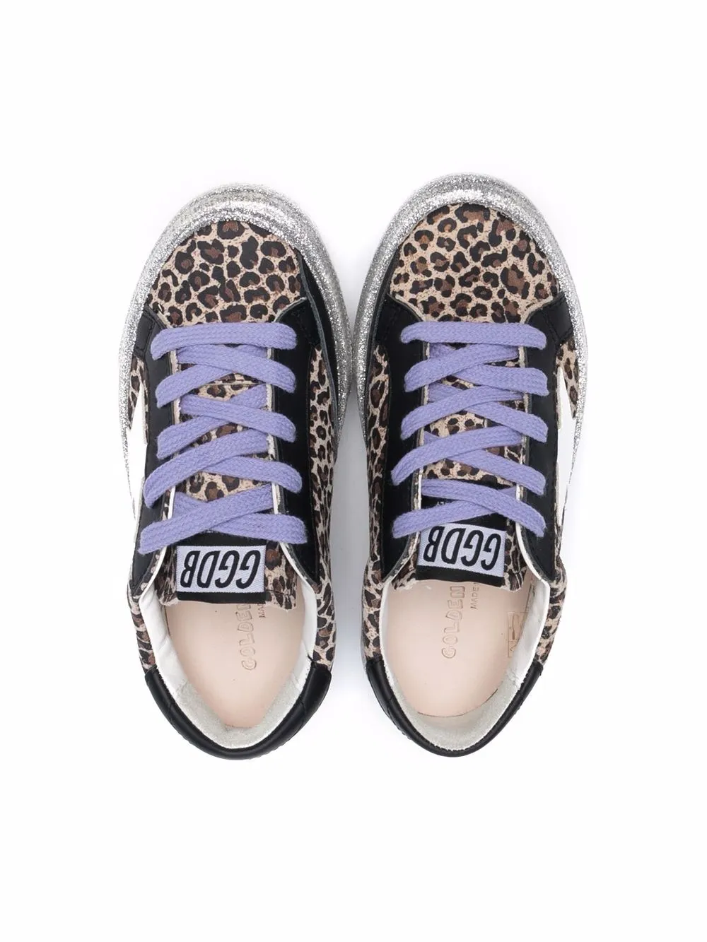 фото Golden goose кеды may с анималистичным принтом