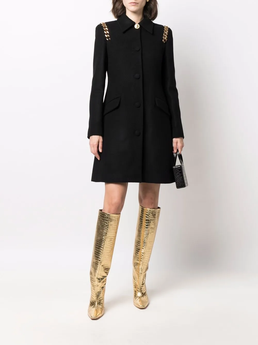 flared wool coat