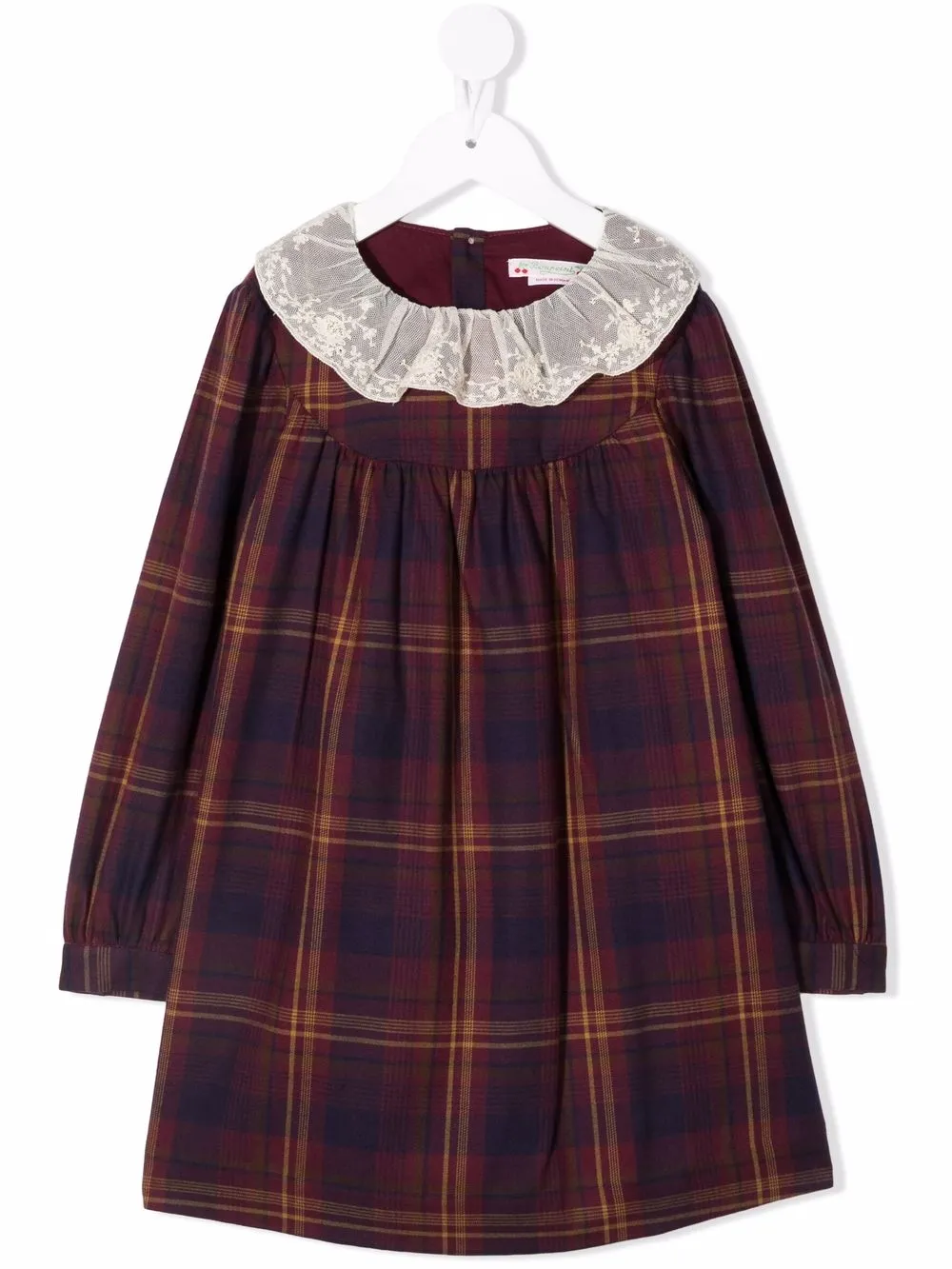 

Bonpoint checked cotton dress - Red