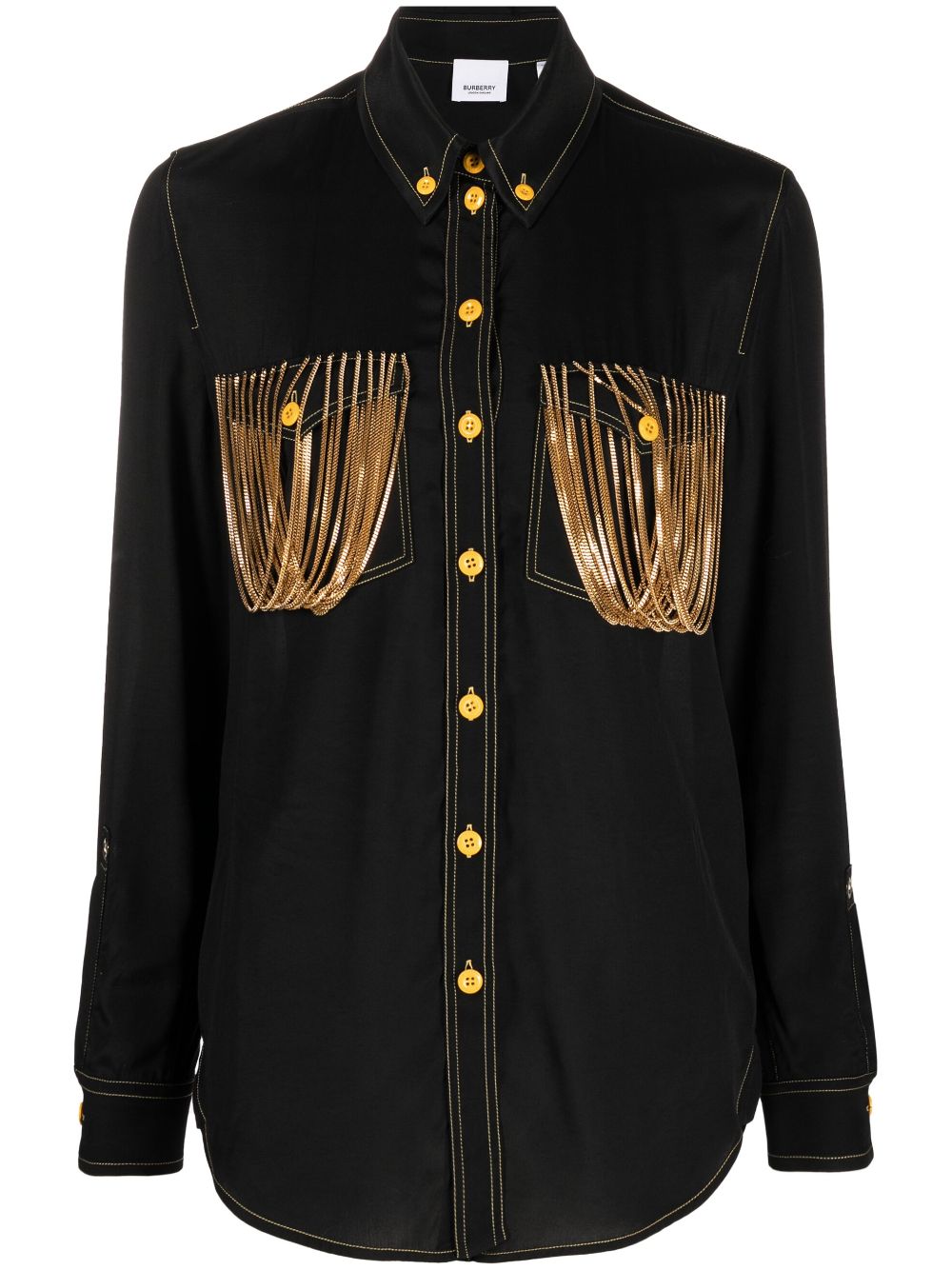 Burberry chain pocket detail shirt Women