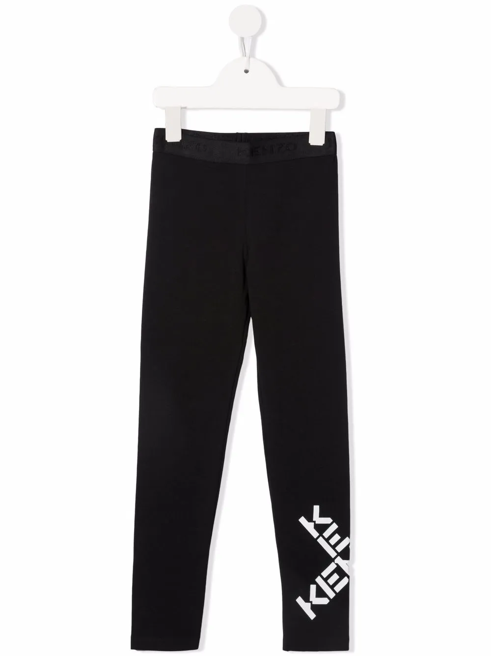 

Kenzo Kids leggings con logo estampado - Negro