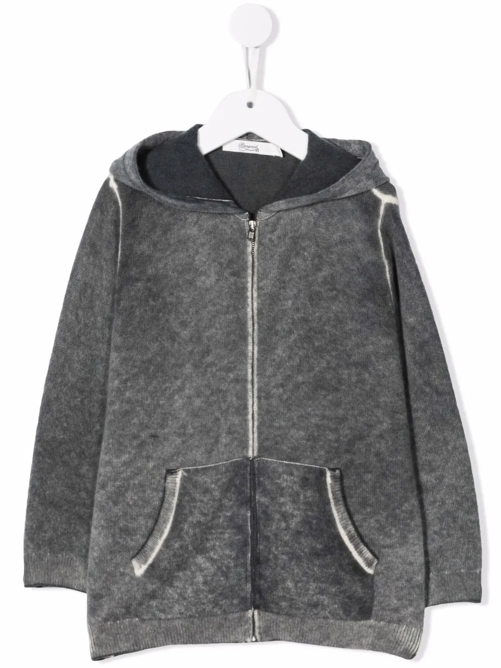 

Bonpoint hoodie con cierre - Gris