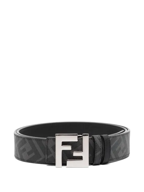 FENDI FF-logo reversible leather belt