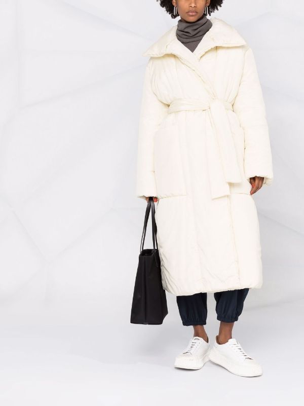 wrap coat white