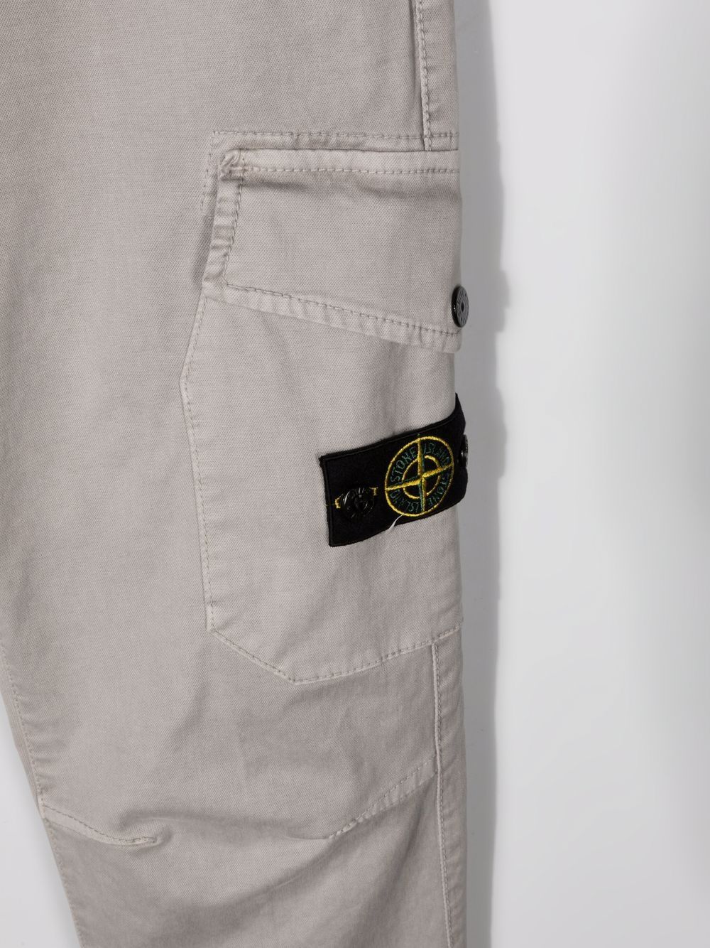 фото Stone island junior прямые брюки с нашивкой-логотипом