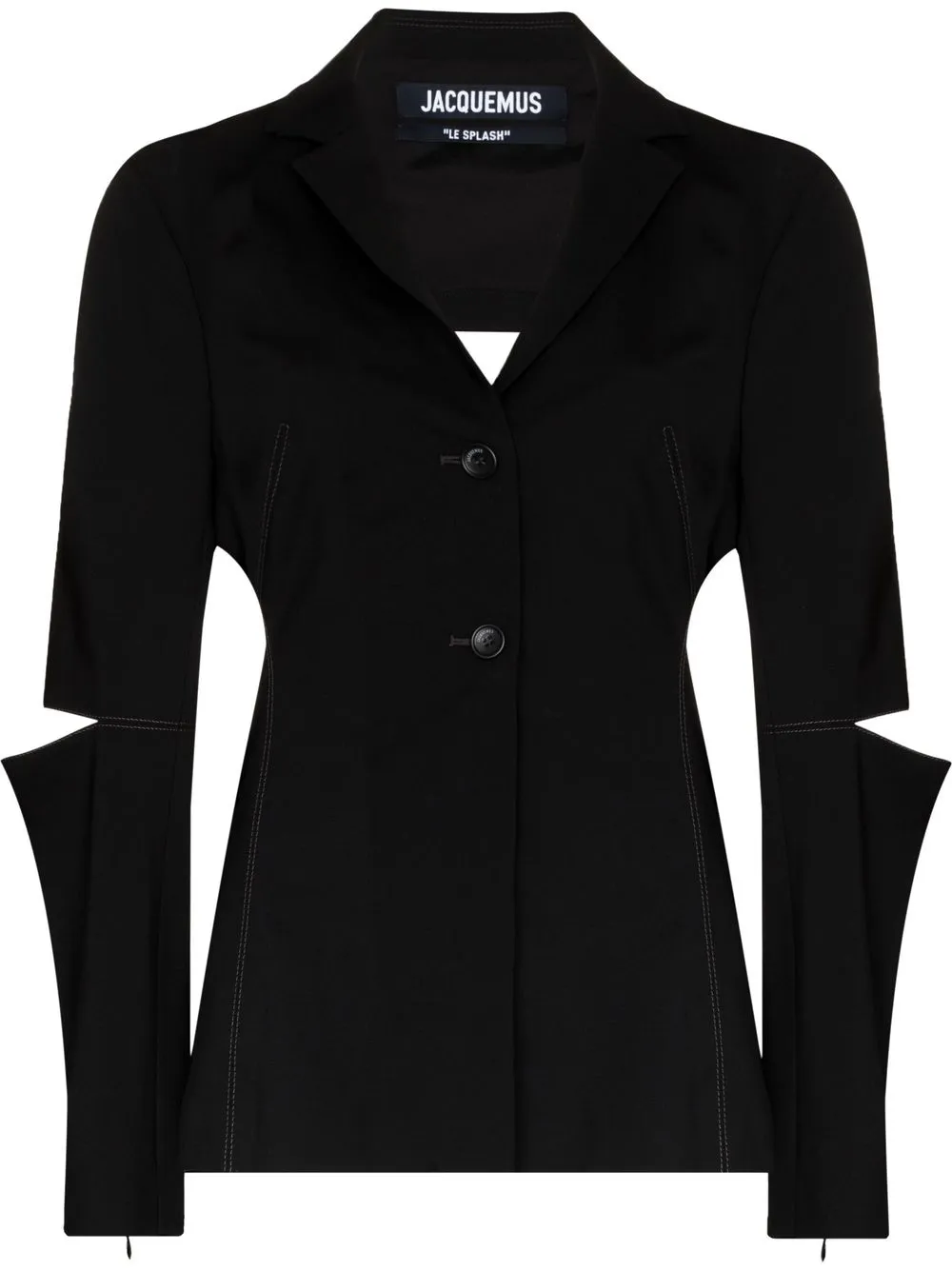 

Jacquemus blazer con botones y aberturas - Negro