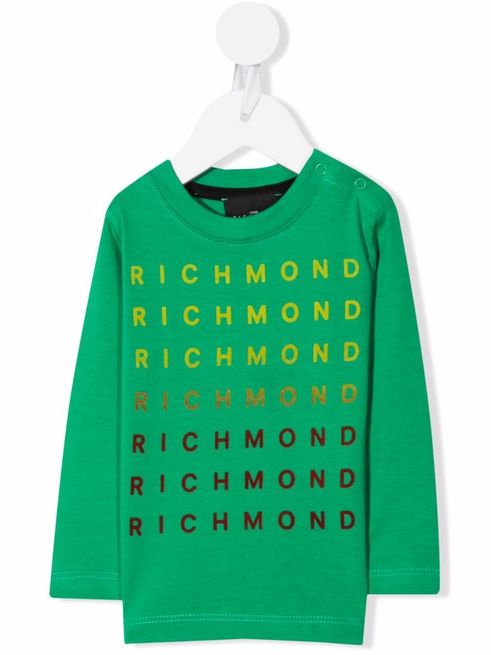 

John Richmond Junior sudadera con logo estampado - Verde