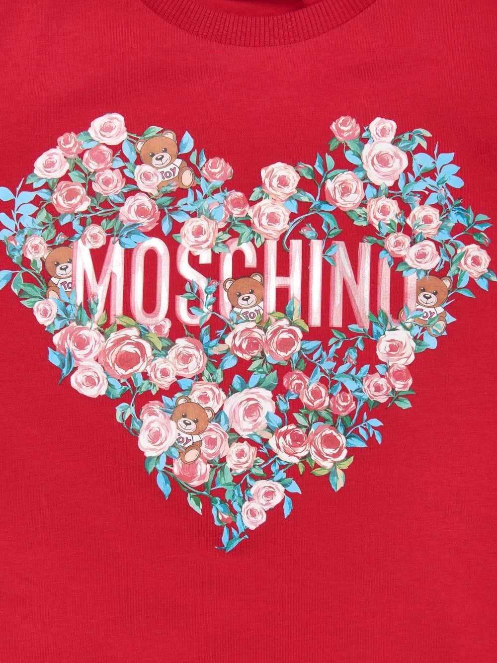 фото Moschino kids топ с длинными рукавами и логотипом