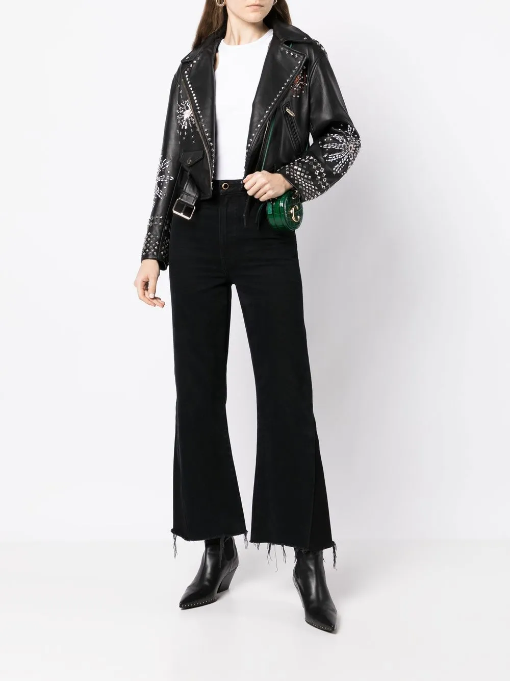Temperley London zipped biker jacket | Biker Jackets | Image 2