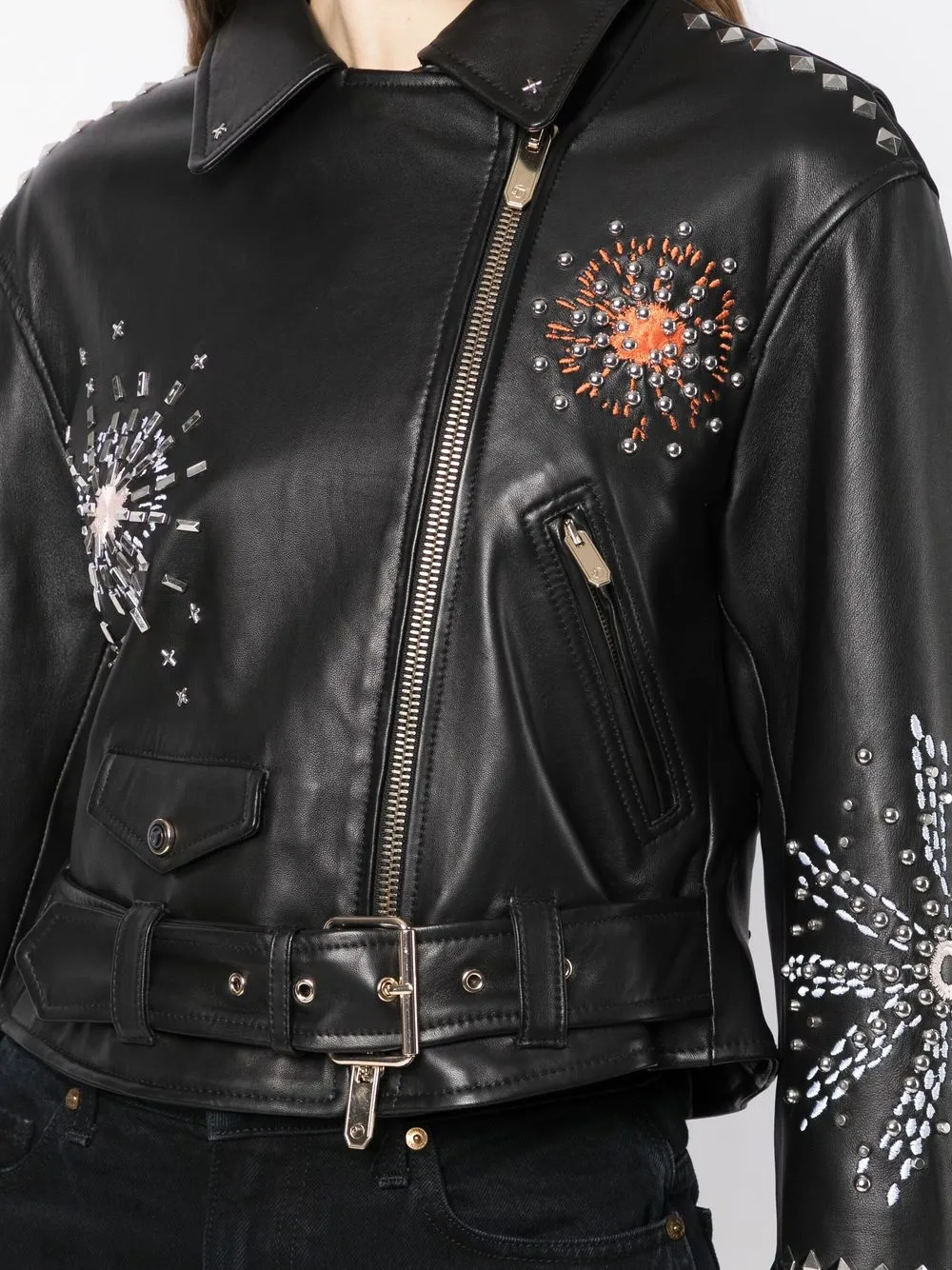 Zipped Biker Jacket