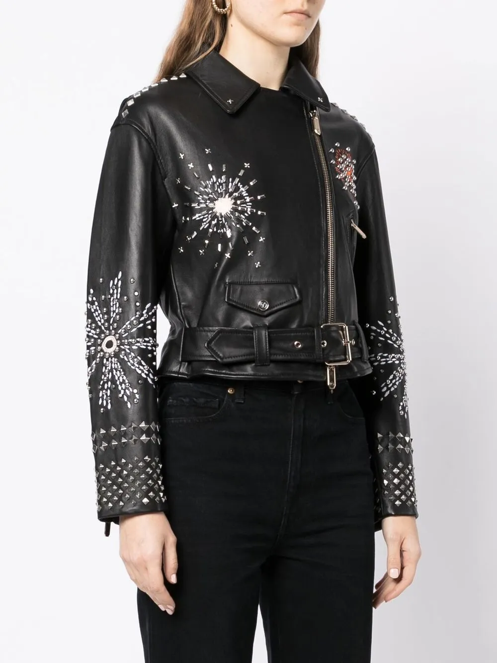 Zipped Biker Jacket