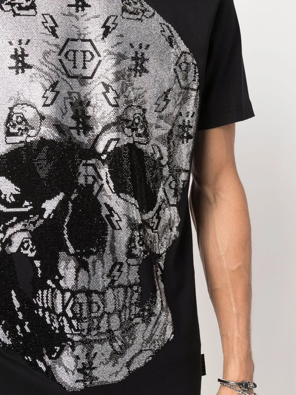 фото Philipp plein футболка с декором skull