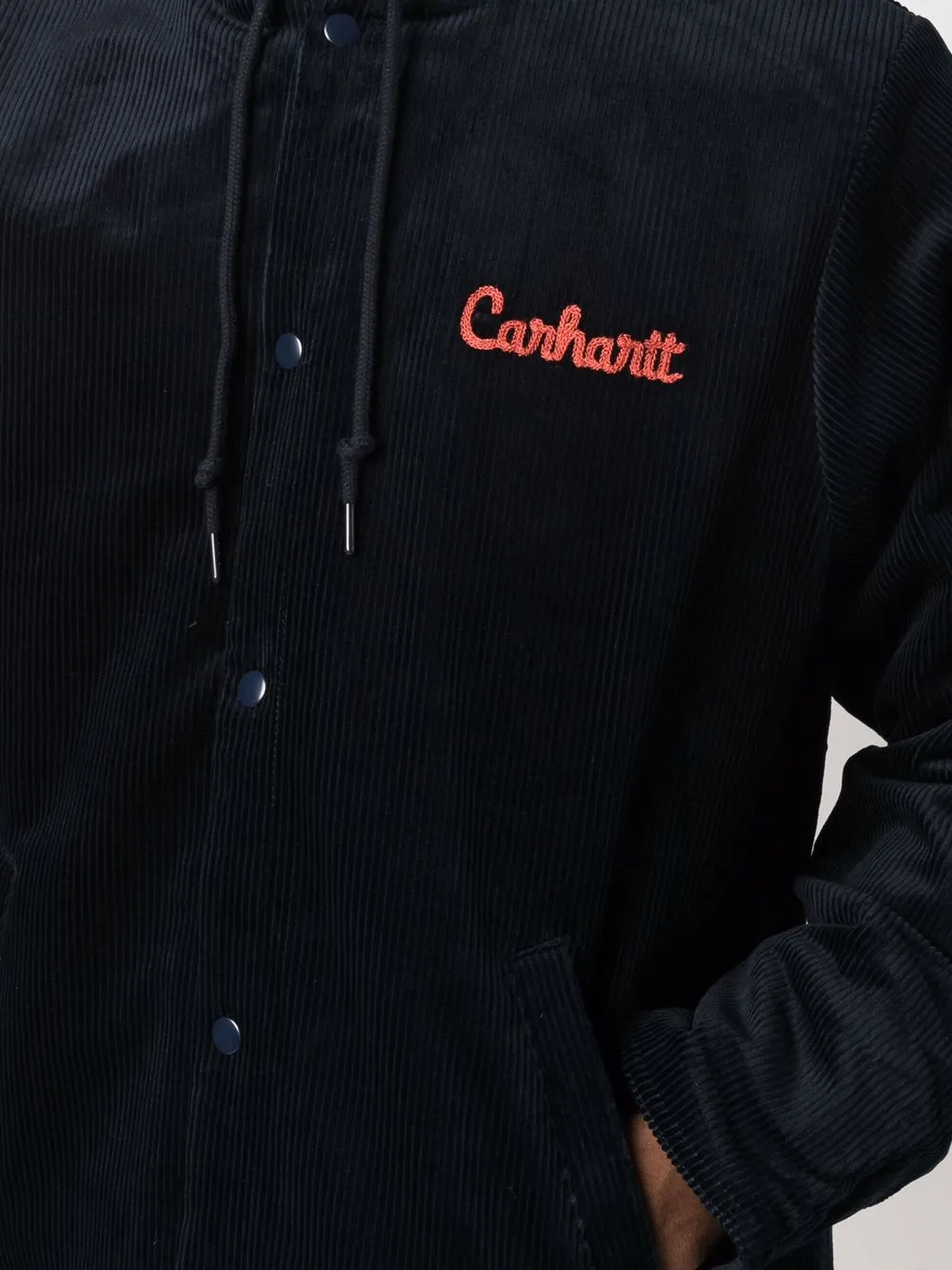 фото Carhartt wip куртка на кнопках с капюшоном