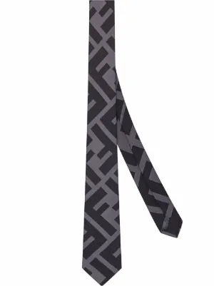 fendi logo tie