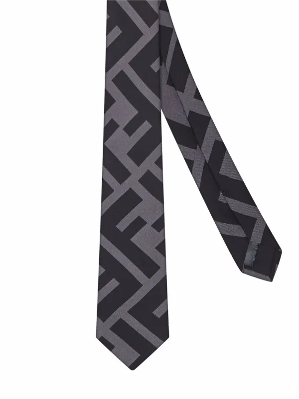 fendi logo tie