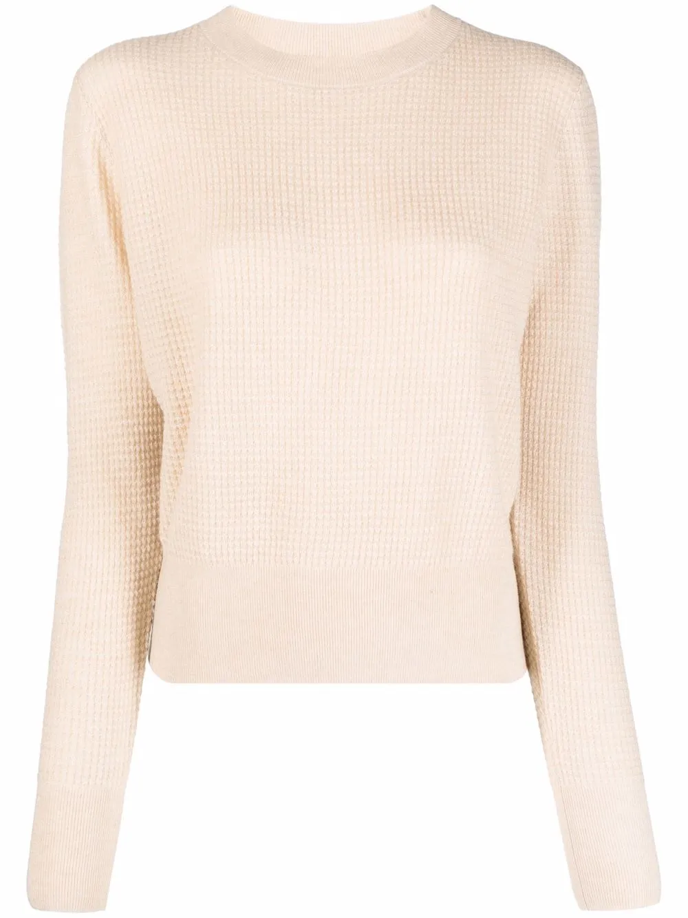 

BOSS waffle-knit jumper - Neutrals