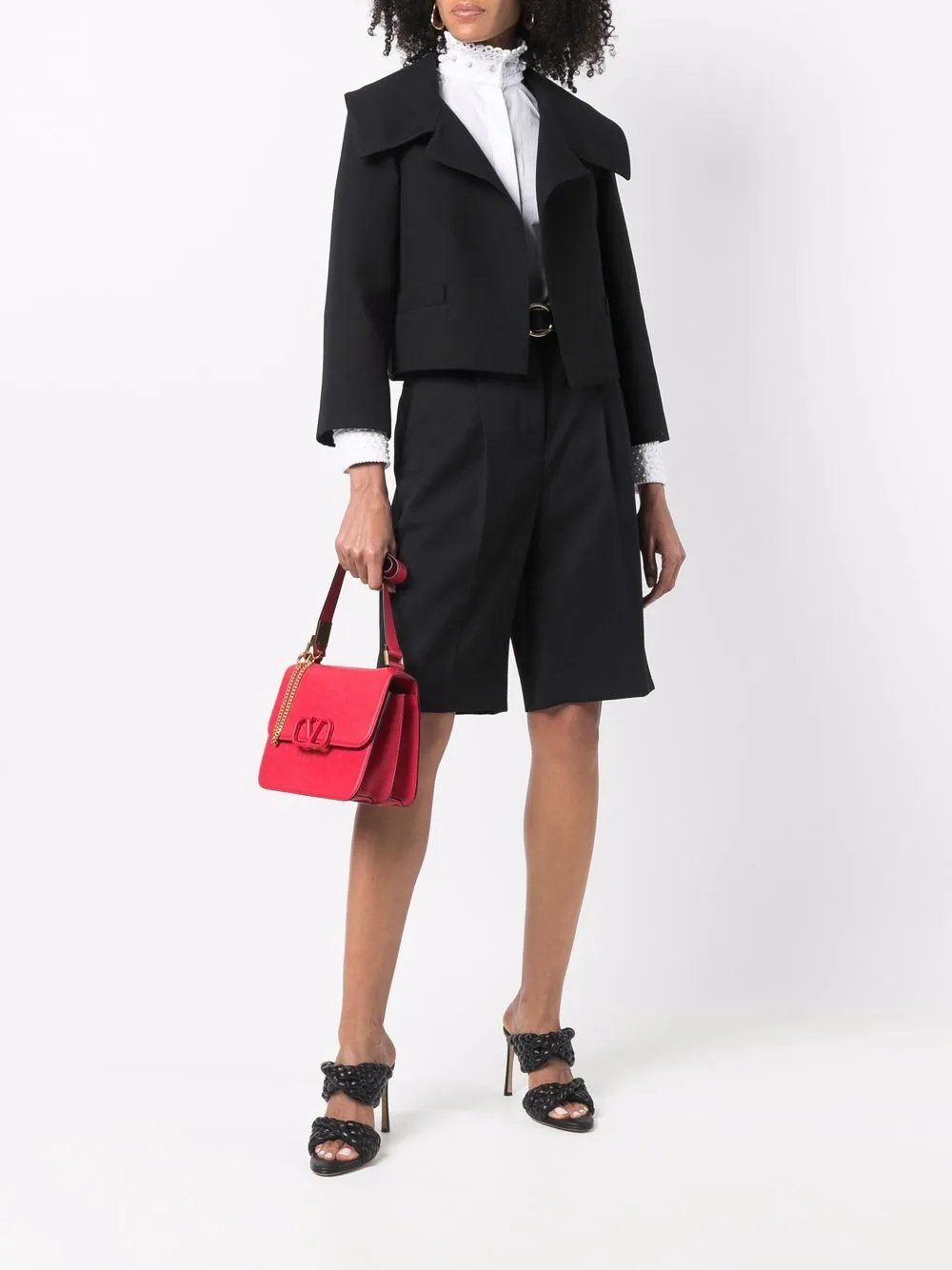 Valentino Garavani Cropped jack Zwart