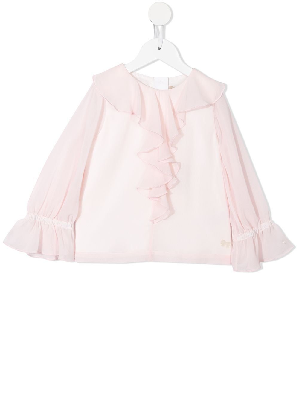 

Hucklebones London blusa con volantes - Rosado