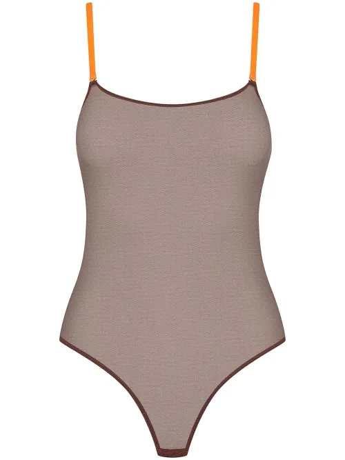 Body à empiècement en mesh - Maison Close - Modalova