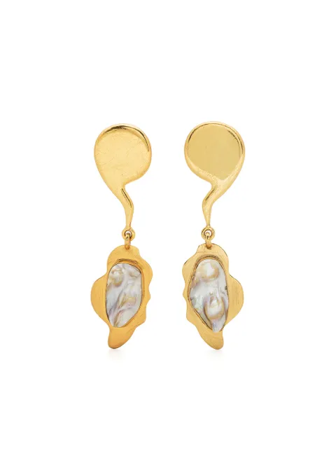 LIYA aretes con perlas