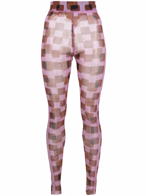 Legging imprimé en résille - Henrik Vibskov - Modalova