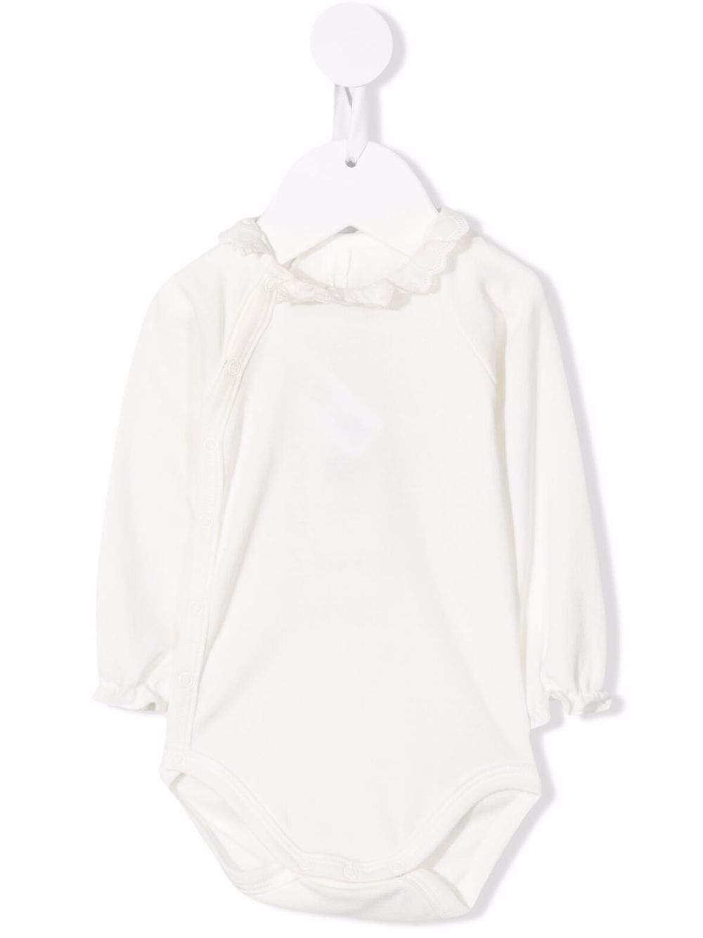 фото Petit bateau ruffle-collar bodysuit