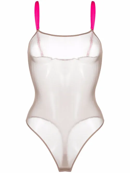Body à empiècement en mesh - Maison Close - Modalova