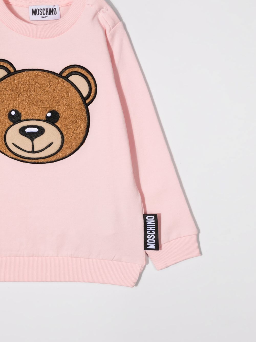 фото Moschino kids толстовка с круглым вырезом и принтом teddy bear