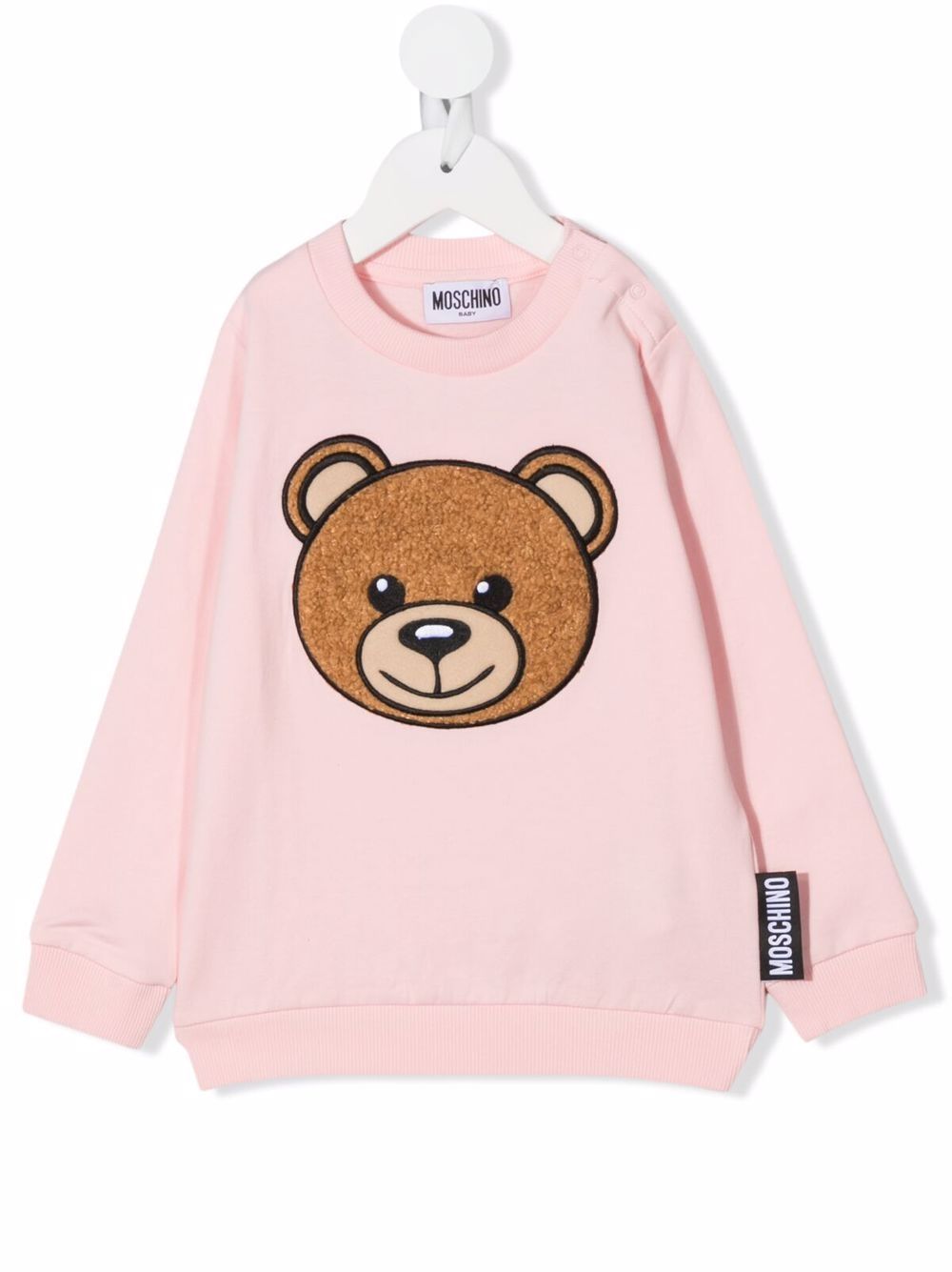 фото Moschino kids толстовка с круглым вырезом и принтом teddy bear