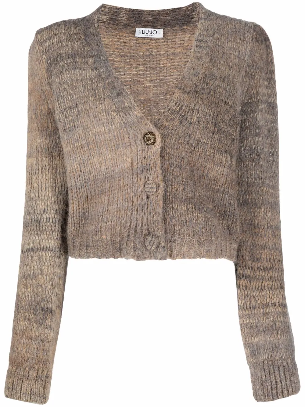 

LIU JO knitted V-neck cardigan - Neutrals